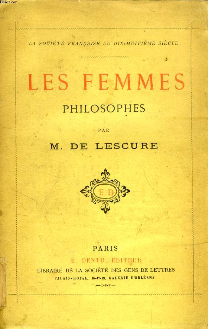 LES FEMMES PHILOSOPHES