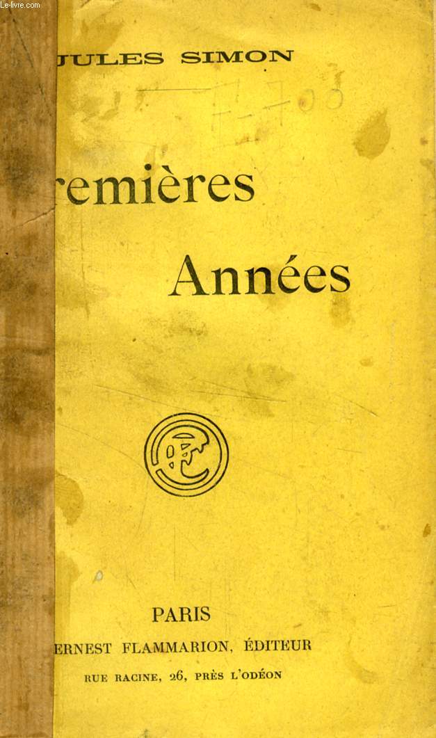 PREMIERES ANNEES