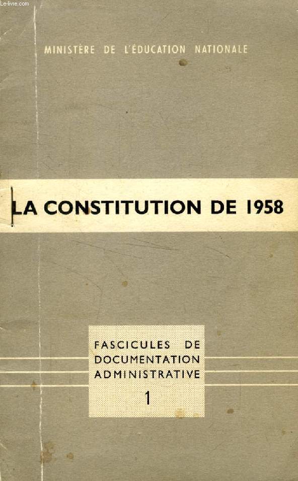 CONSTITUTION DE LA REPUBLIQUE FRANCAISE (1958)