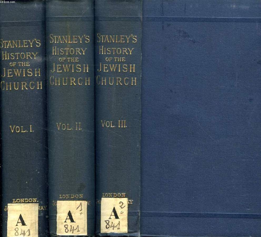 LECTURES ON THE HISTORY OF THE JEWISH CHURCH, 3 VOLUMES