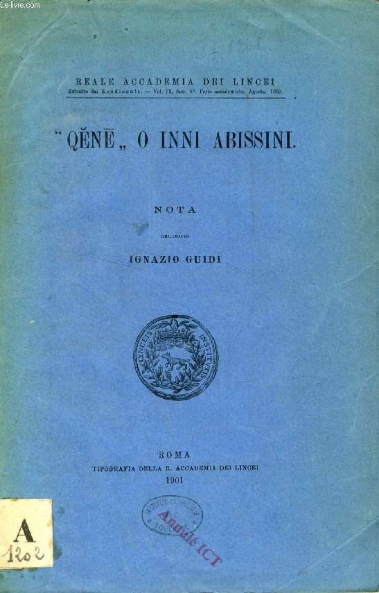 'QN' O INNI ABISSINI