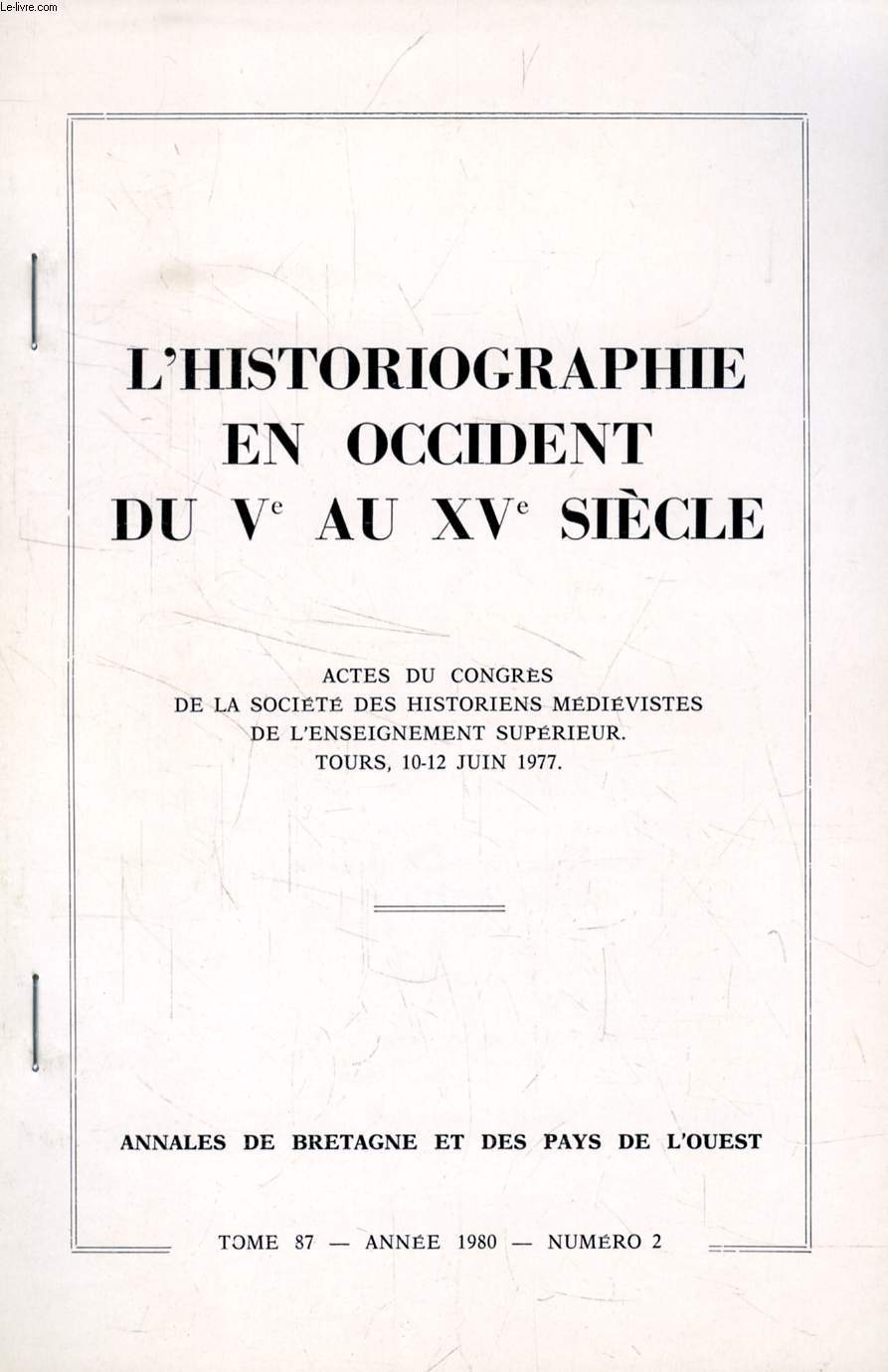 L'HISTORIOGRAPHIE EN OCCIDENT DU Ve AU XVe SIECLE (EXTRAIT), LA 'CHRONIQUE' DE GUILLAUME DE PUYLAURENS