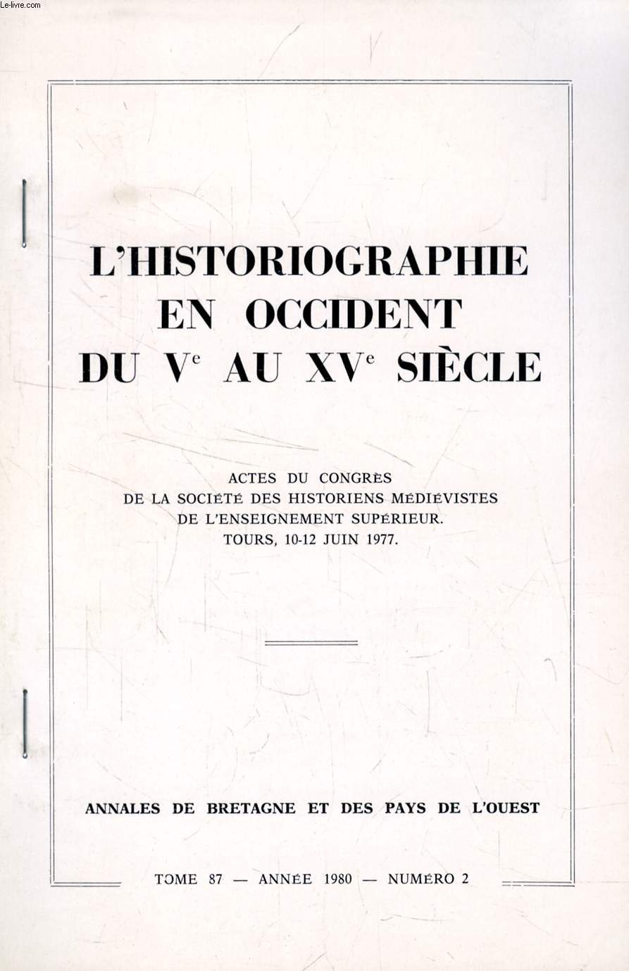 L'HISTORIOGRAPHIE EN OCCIDENT DU Ve AU XVe SIECLE (EXTRAIT), LA 'CHRONIQUE' DE GUILLAUME DE PUYLAURENS