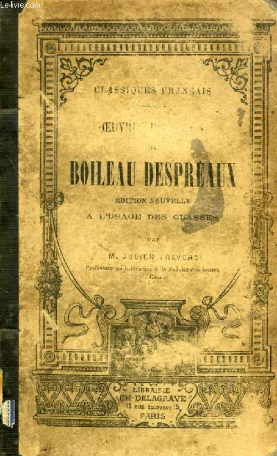 OEUVRES POETIQUES DE BOILEAU DESPREAUX