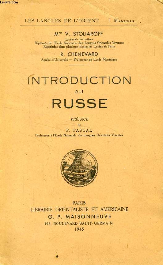 INTRODUCTION AU RUSSE