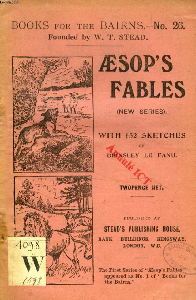 AESOP'S FABLES, NEW SERIES (BOOKS FOR THE BAIRNS, XXVI)