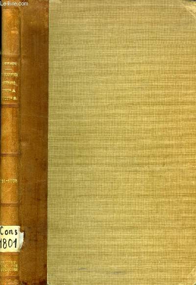 MANUEL DE BIBLIOGRAPHIE LITTERAIRE POUR LES XVIe, XVIIe ET XVIIIe SIECLES FRANCAIS, 1921-1935