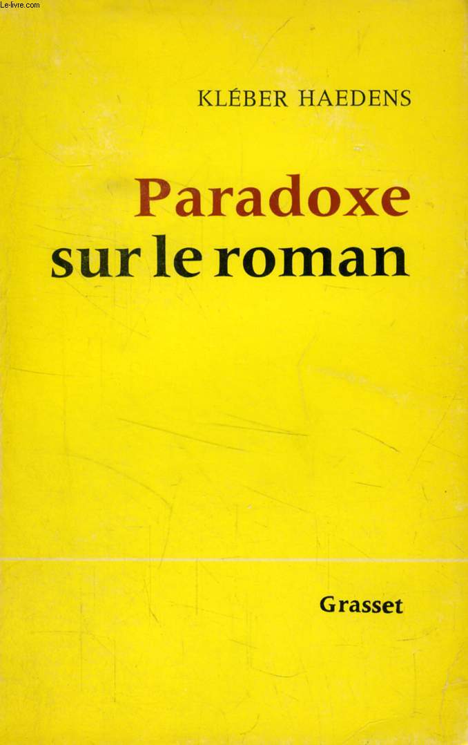 PARADOXE SUR LE ROMAN