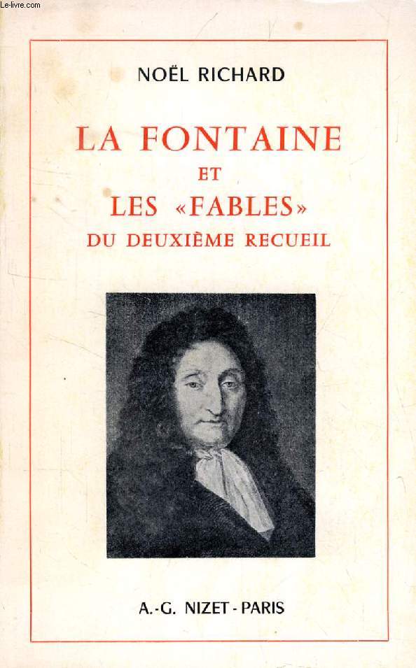 LA FONTAINE ET LES 'FABLES' DU DEUXIEME RECUEIL