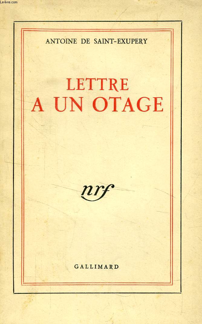 LETTRE A UN OTAGE