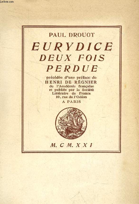 EURYDICE DEUX FOIS PERDUE