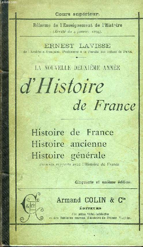 LA NOUVELLE DEUXIEME ANNEE D'HISTOIRE DE FRANCE