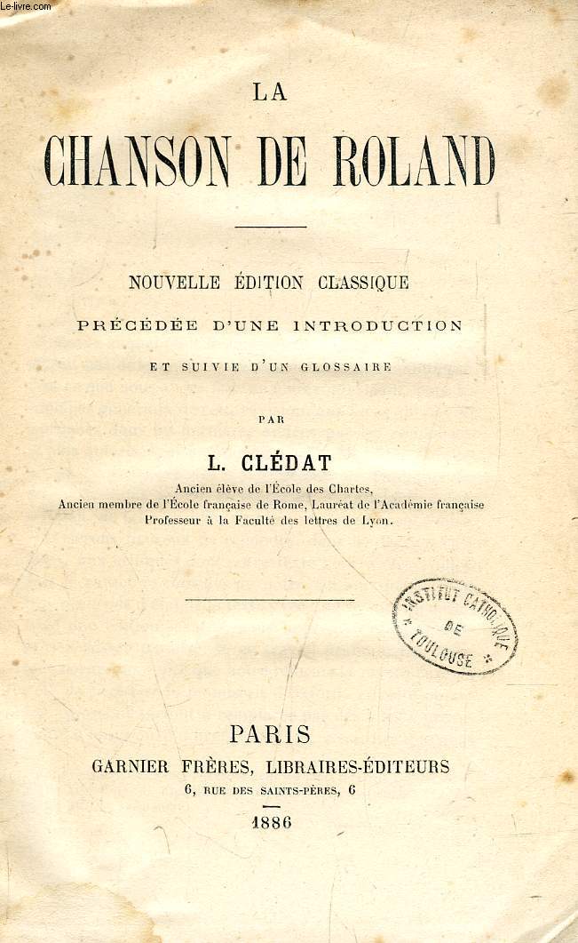 LA CHANSON DE ROLAND