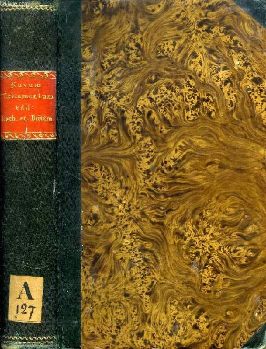 NOVUM TESTAMENTUM GRAECE ET LATINE, TOMUS PRIOR