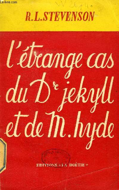 L'ETRANGE CAS DU Dr. JEKYLL ET DE M. HYDE