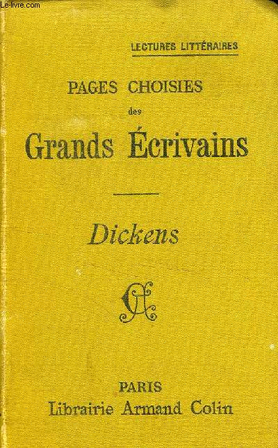 PAGES CHOISIES DES GRANDS ECRIVAINS, DICKENS