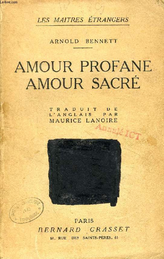 AMOUR PROFANE, AMOUR SACRE