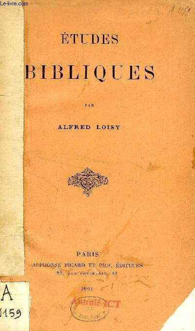 ETUDES BIBLIQUES