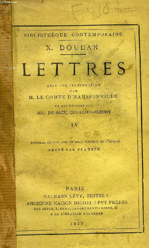 LETTRES, TOME IV