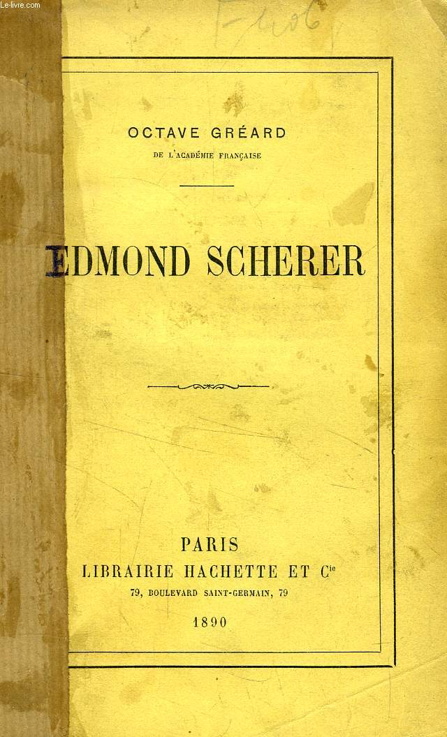 EDMOND SCHERER