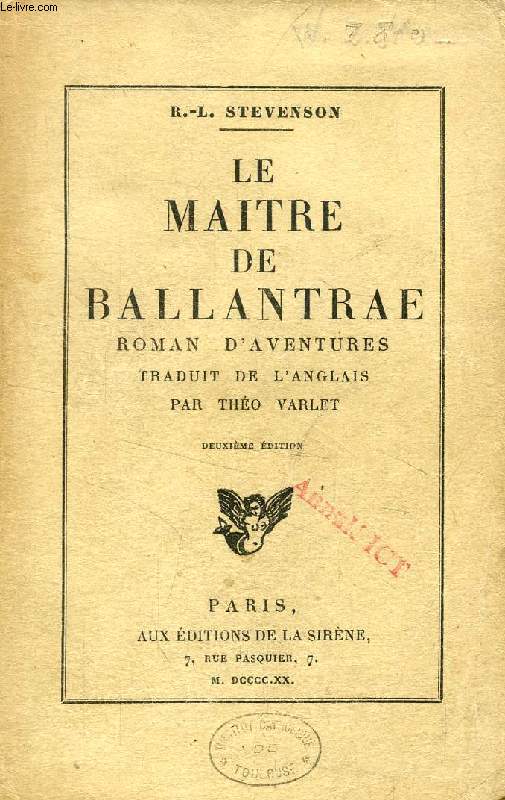 LE MAITRE DE BALLANTRAE