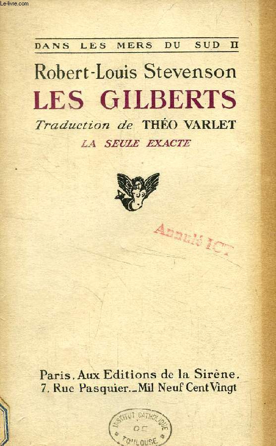 LES GILBERTS (DANS LES MERS DU SUD, II)