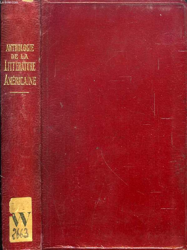 ANTHOLOGIE DE LA LITTERATURE AMERICAINE