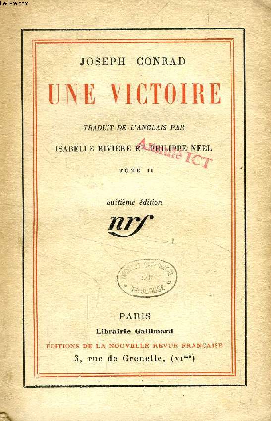 UNE VICTOIRE, TOME II