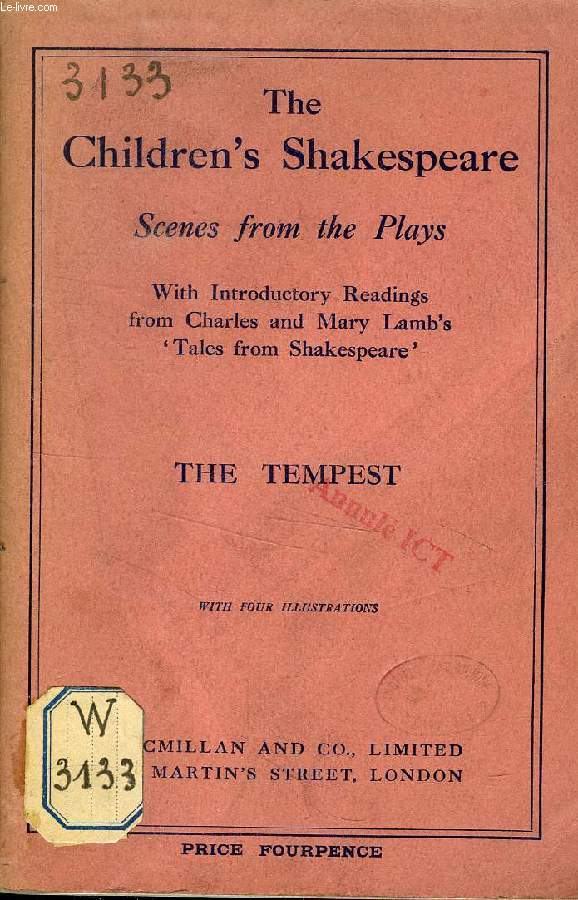 THE CHILDREN'S SHAKESPEARE, SCENES FROM THE PLAYS, THE TEMPEST