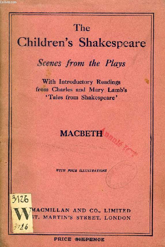 THE CHILDREN'S SHAKESPEARE, SCENES FROM THE PLAYS, MACBETH