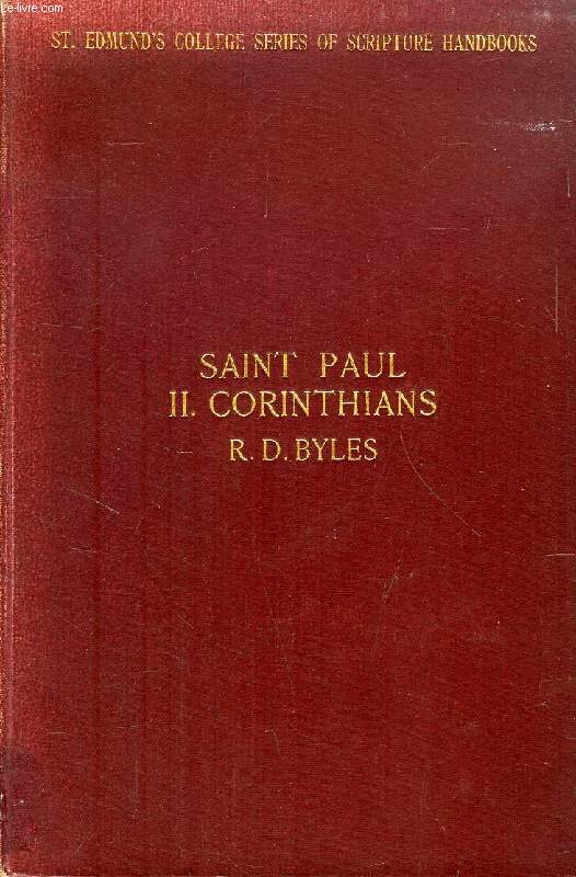 THE SECOND EPISTLE OF SAINT PAUL TO THE CORINTHIANS