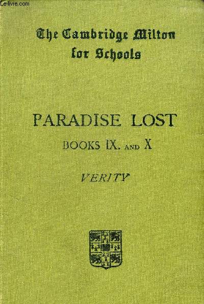 PARADISE LOST, BOOKS IX AND X