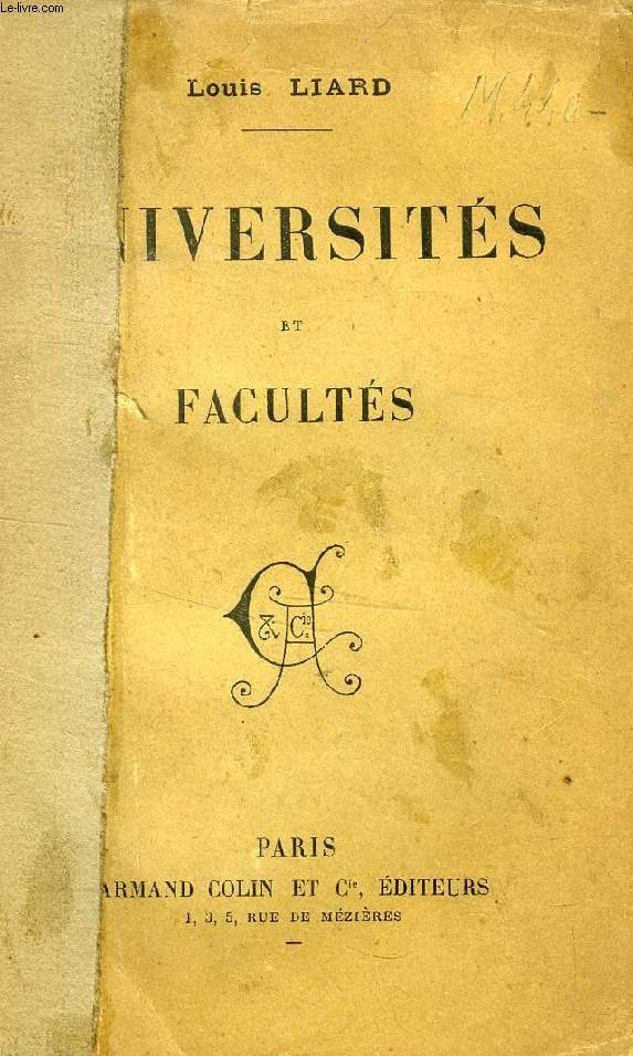 UNIVERSITES ET FACULTES