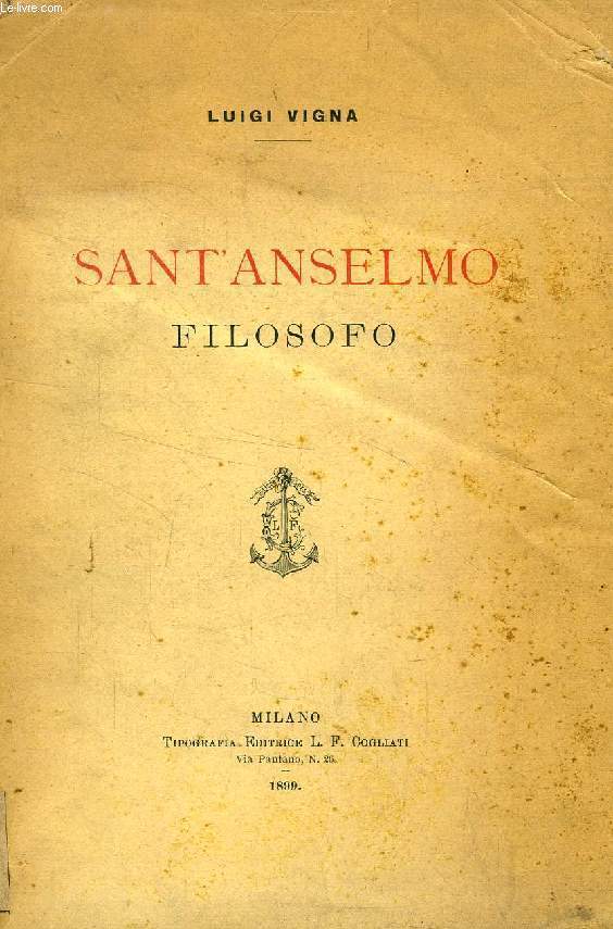 SANT'ANSELMO FILOSOFO (TESI)