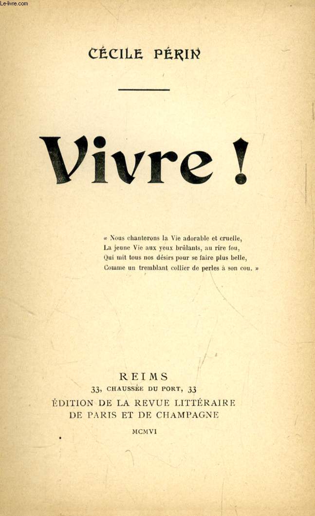 VIVRE !