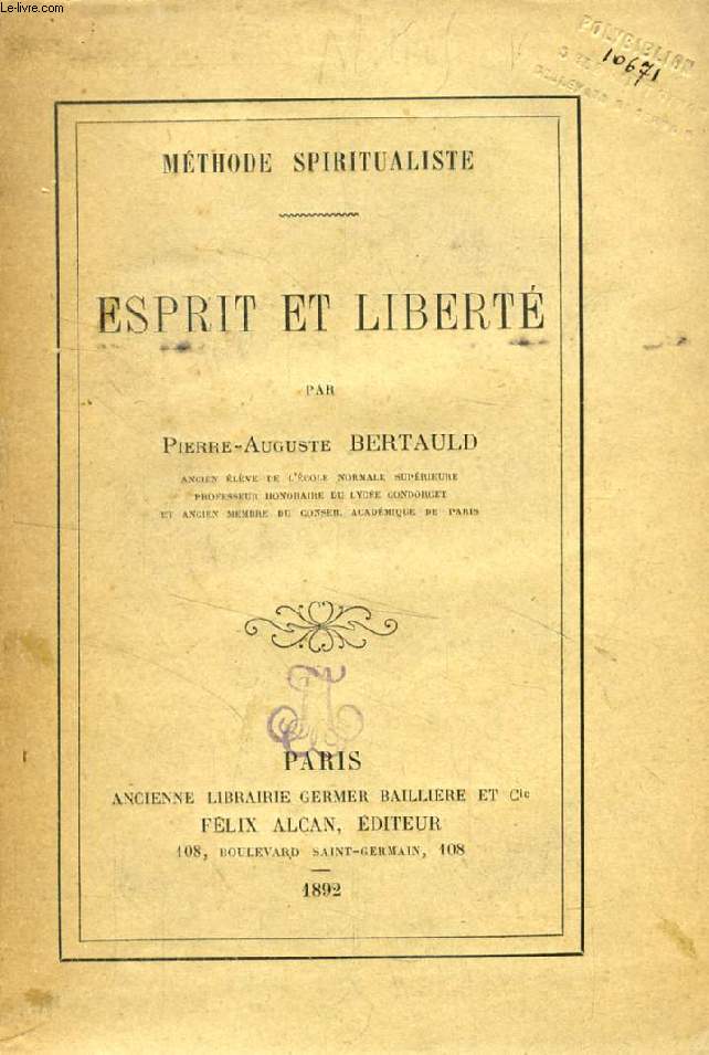 ESPRIT ET LIBERTE (Mthode spiritualiste)