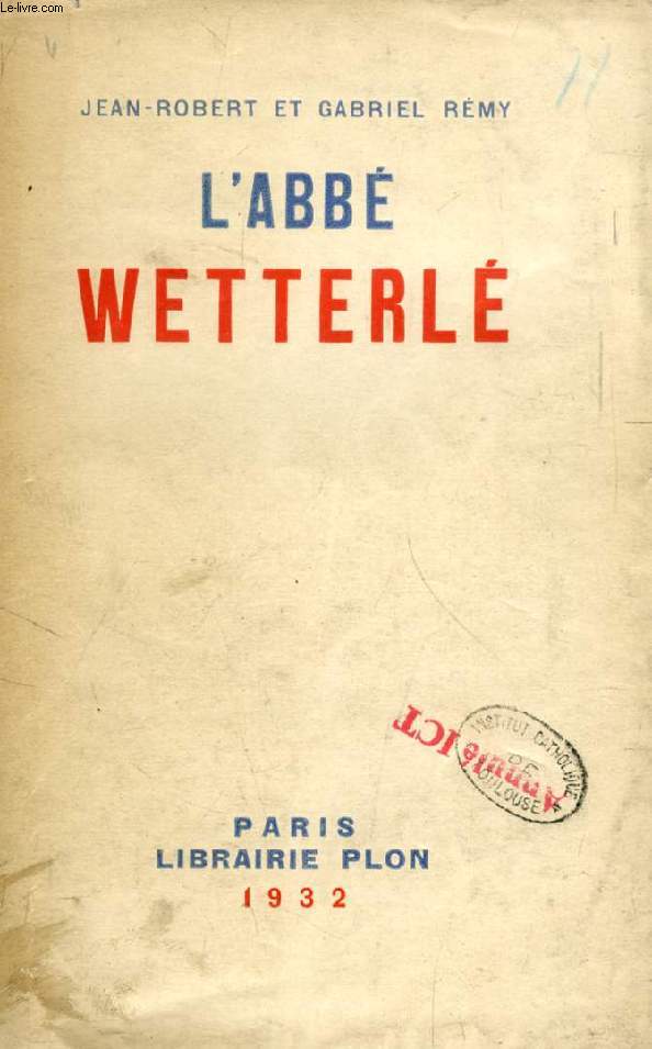 L'ABBE WETTERLE