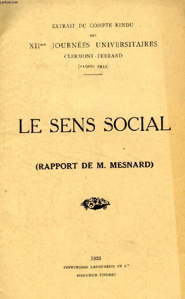 LE SENS SOCIAL (RAPPORT)
