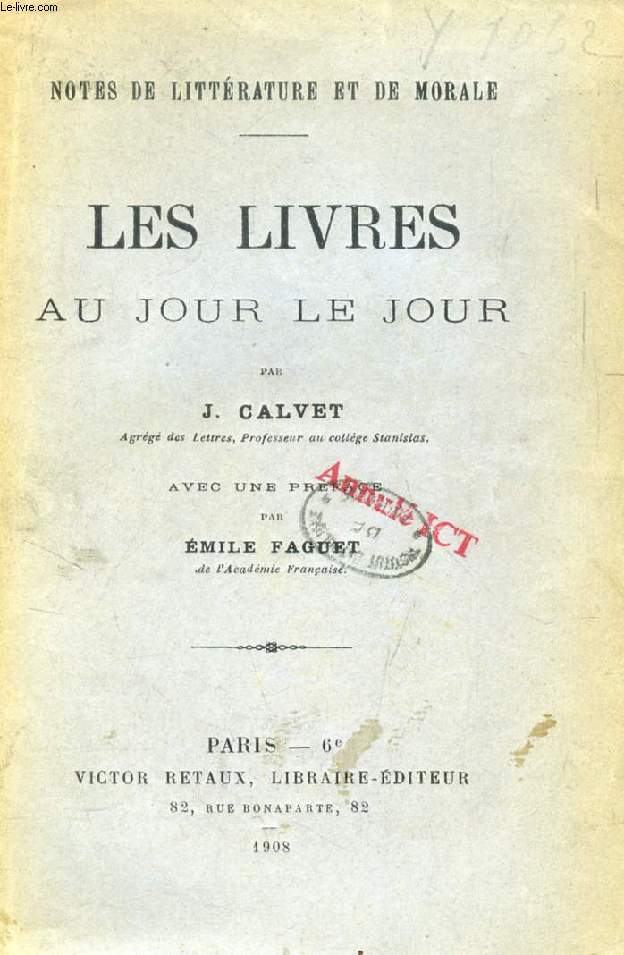 LES LIVRES AU JOUR LE JOUR