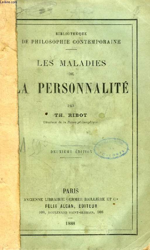 LES MALADIES DE LA PERSONNALITE