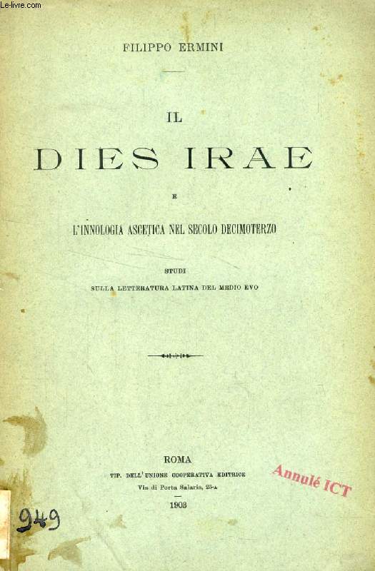 IL DIES IRAE E L'INNOLOGIA ASCETICA NEL SECOLO DECIMOTERZO