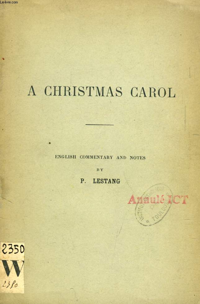 A CHRISTMAS CAROL (English Commentary and Notes)