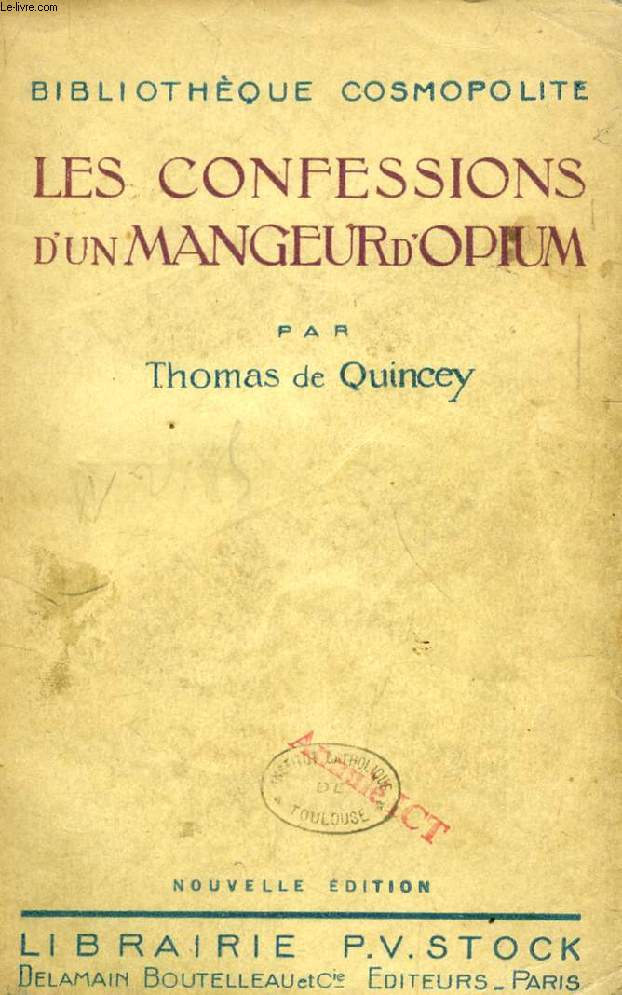 CONFESSIONS D'UN MANGEUR D'OPIUM