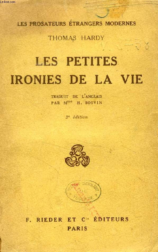 LES PETITES IRONIES DE LA VIE