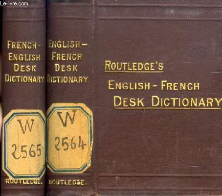 NUGENT'S POCKET-DICTIONARY OF THE ENGLISH AND FRENCH / FRENCH AND ENGLISH LANGUAGES (2 VOL.)