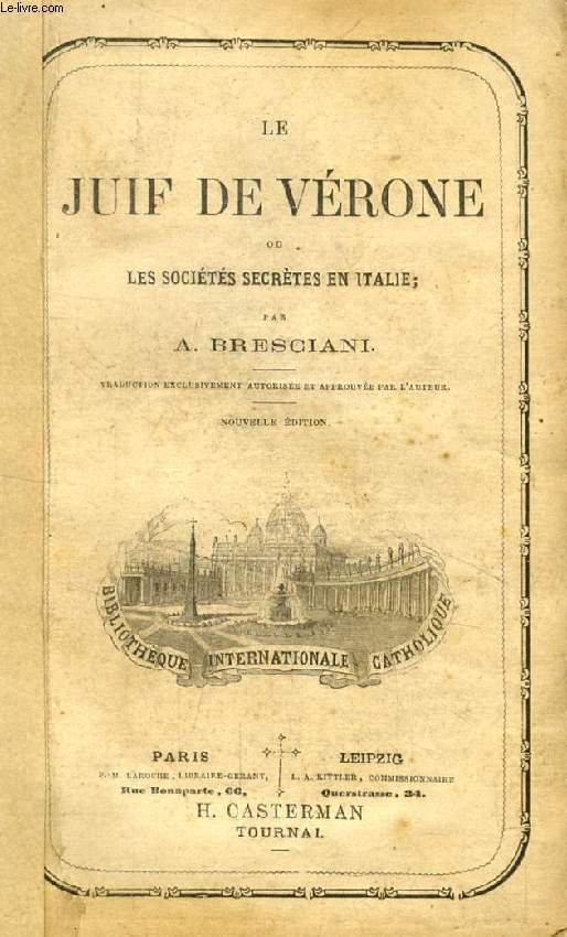 LE JUIF DE VERONE, OU LES SOCIETES SECRETES EN ITALIE, TOME II