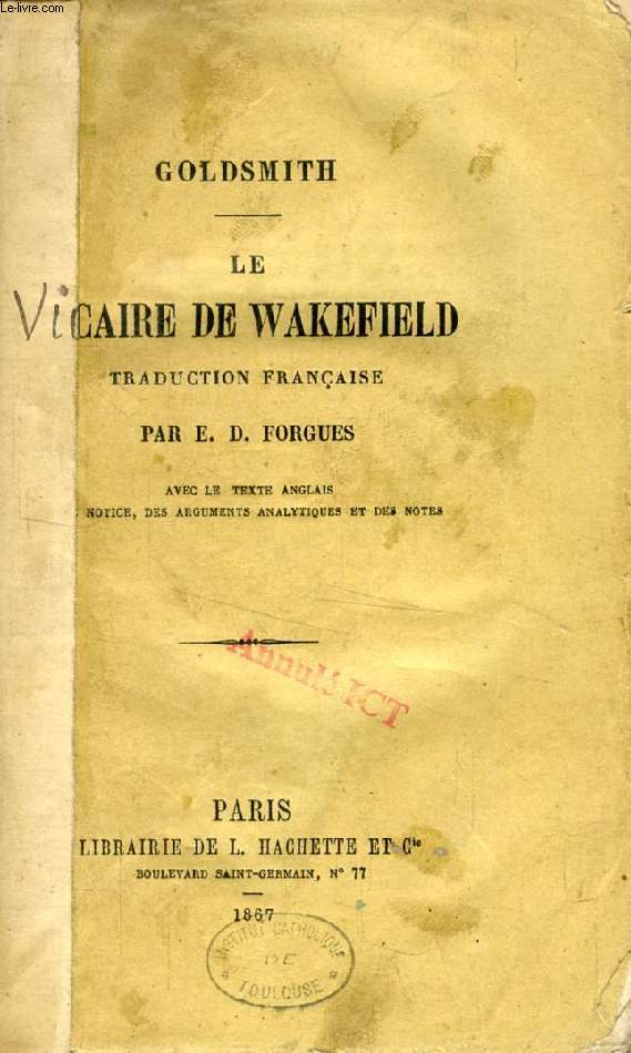 LE VICAIRE DE WAKEFIELD