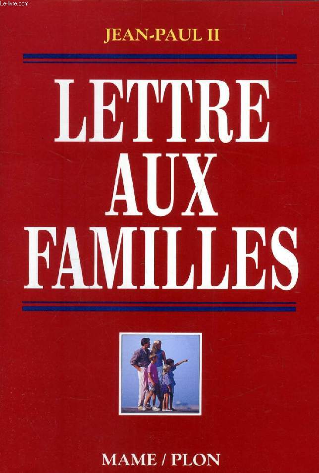 LETTRE AUX FAMILLES