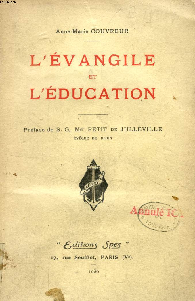 L'EVANGILE ET L'EDUCATION