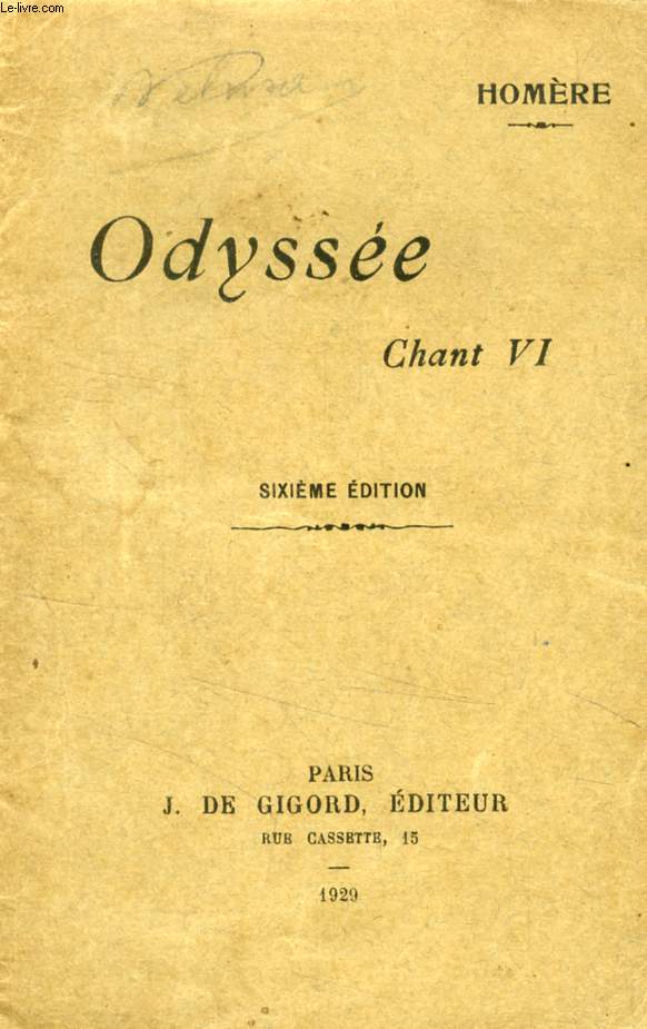 ODYSSEE, CHANT VI